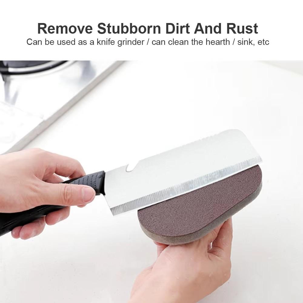 Itchen Gadgets Magic Sponge Cleaning Sponge Kitchen Tools Strong Decontamination Brush with Handle Bathroom Kitchen Accessories