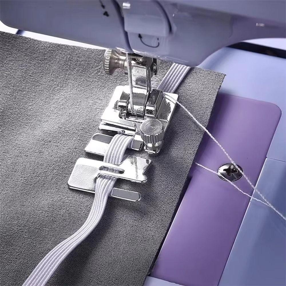 Quick Rolled Hem Feet Silver Sewing Presser Foot Multifunctional Elastic Band Foot Household