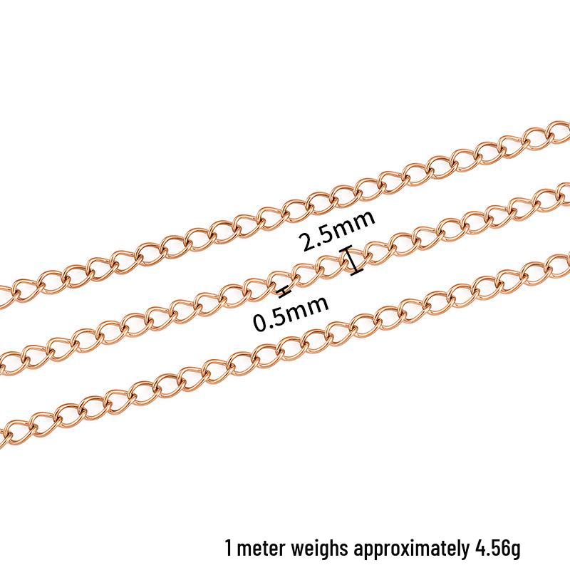 Handmade DIY Titanium Steel Adjustable Extension Chain for Jewelry and Clothing