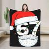 Students Saying  Six Seven Meme Teacher Christmas Plush Flannel Throw Blanket for Bed Warmth Outdoor Use