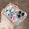 Lotus Flower Transparent Phone Case For iPhone 11 Case iPhone 13 14 12 15 16 Pro Max XR XS X 7 8 Plus SE 2020 Shockproof Cover
