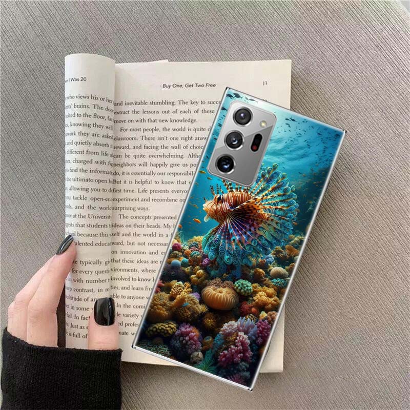 Clown Fish in the Sea or Ocean Phone Case For Samsung Galaxy S25 Edge S24 S23 FE S22 S26 Ultra S21 S20 S10 Plus Capa Soft