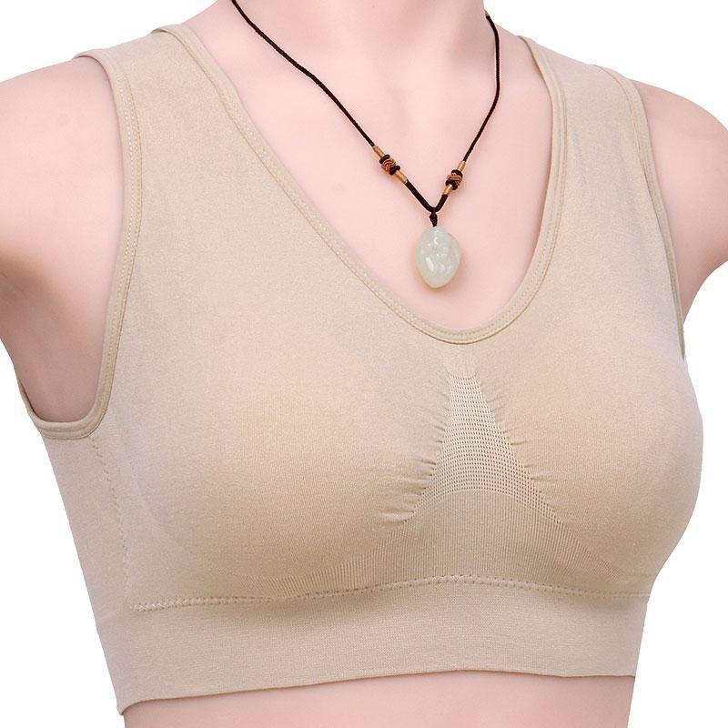Women S Sports Bra Breathable Comfortable Full Cup Thin Pad Bra For Yoga Running Sleep