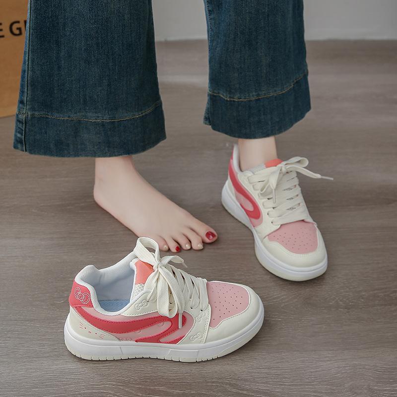2025 Little White Shoes Women's Summer New Korean Version Ins Female Students Leisure Sports Versatile Board Shoes Street Shot M130