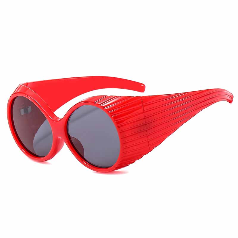 Round Steampunk Sunglasses Women Men Fashion Oversized Y2K Punk Sun Glasses For Ladies Vintage Party Eyewear Shades UV400 Goggle