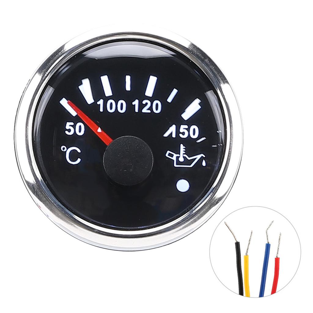 Oil Temperature Gauge 52mmCelsius2in Intelligent Alarm 316 Stainless Steel for Car Boat