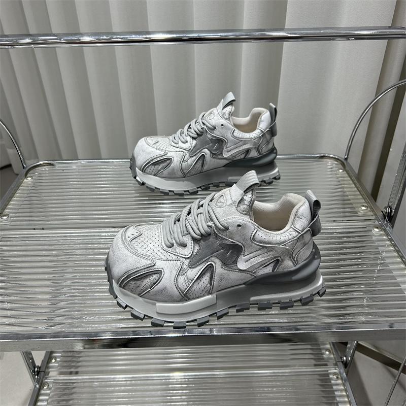 

Lan Cabinet 2025 autumn new ins super fire old polish retro casual shoes platform versatile Forrest Gump shoes women s tide 40 серый