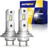AUTOONE H1 Fog Bulbs, Ultra Bright 6500K Cool White Replacement For Halogen, 1:1 Mini Size Fog Light Bulbs, Pack Of 2