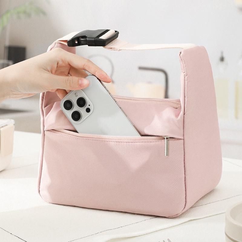 1 Stück Lunchpaket Isoliert Bento-Tasche Aluminiumfolie Lunchbox Kühlbeutel Tragbar Abendessen Picknick Lebensmittelaufbewahrung Handtasche Lunchtaschen