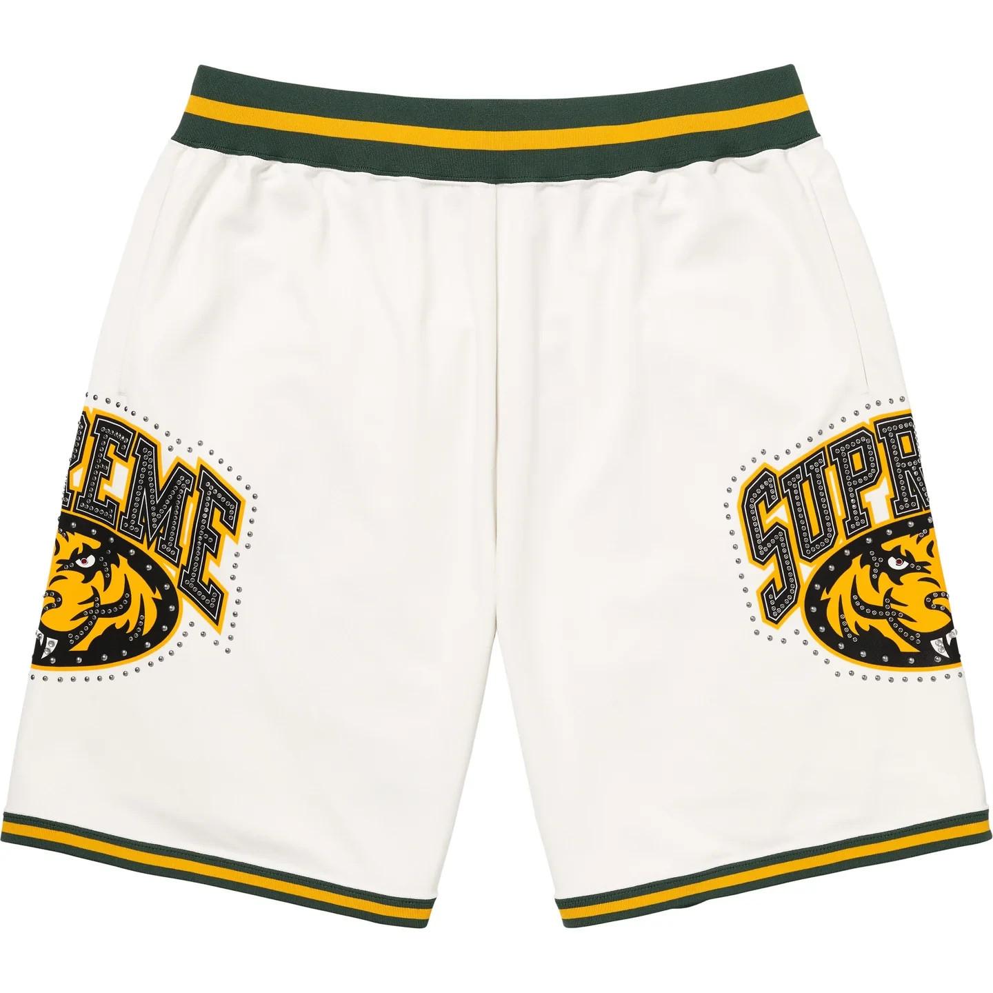 Supreme Studded Basketball Short White S