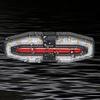 Rear Bicycle Light Solar Powered USB Charging Bike Tail Light with Remote Control for Night Riding Black