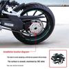 Compatible Sprocket Cover and Rear Wheel Nut for Qianjiang Sai 250/400/550 - Modified Single Swing Arm, Aluminum Alloy