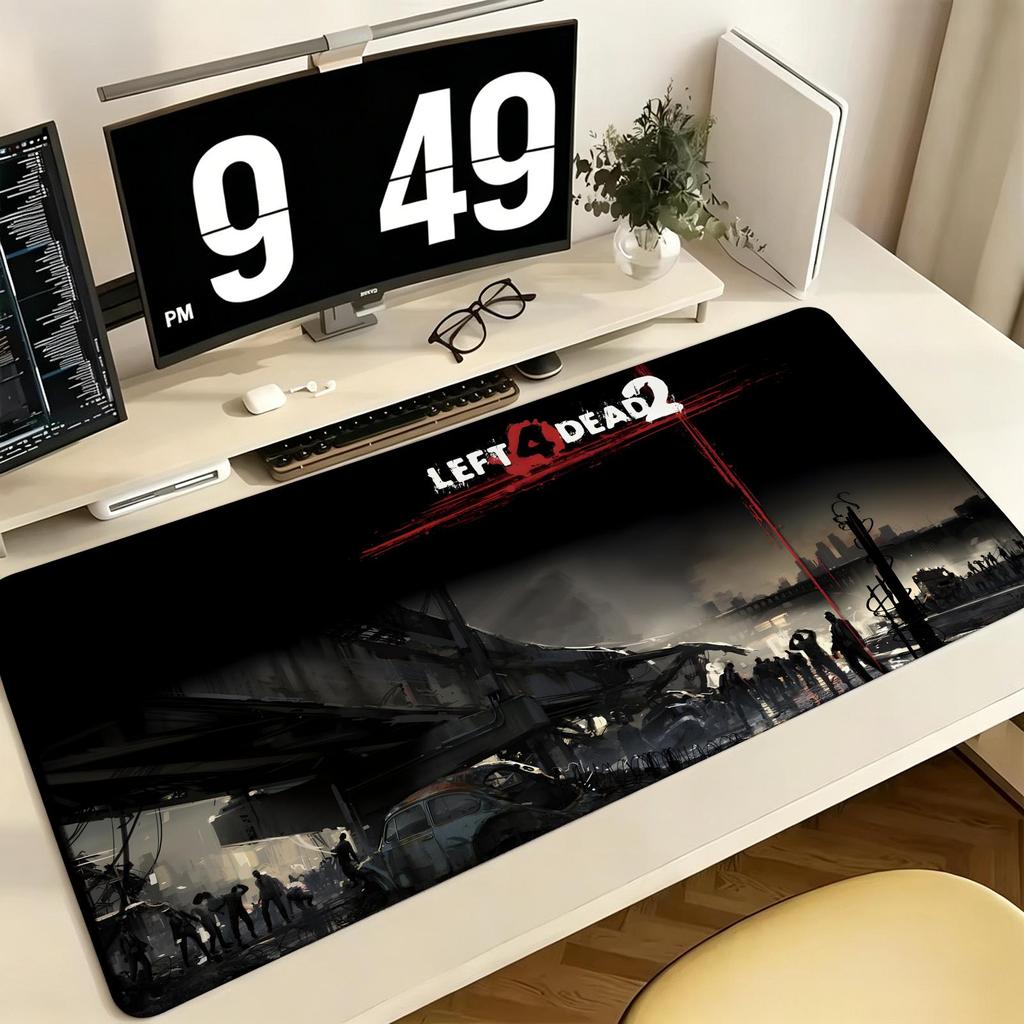Left 4 Dead 2 Mouse Pad Pro ESports Gaming Mousepad Extra Large NonSlip Stitched Edge Keyboard Laptop Desk Mat For Pc Gamer