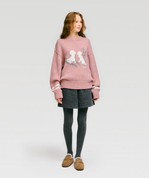 DEPOUND Ski Graphic Pullover [Indian Pink]