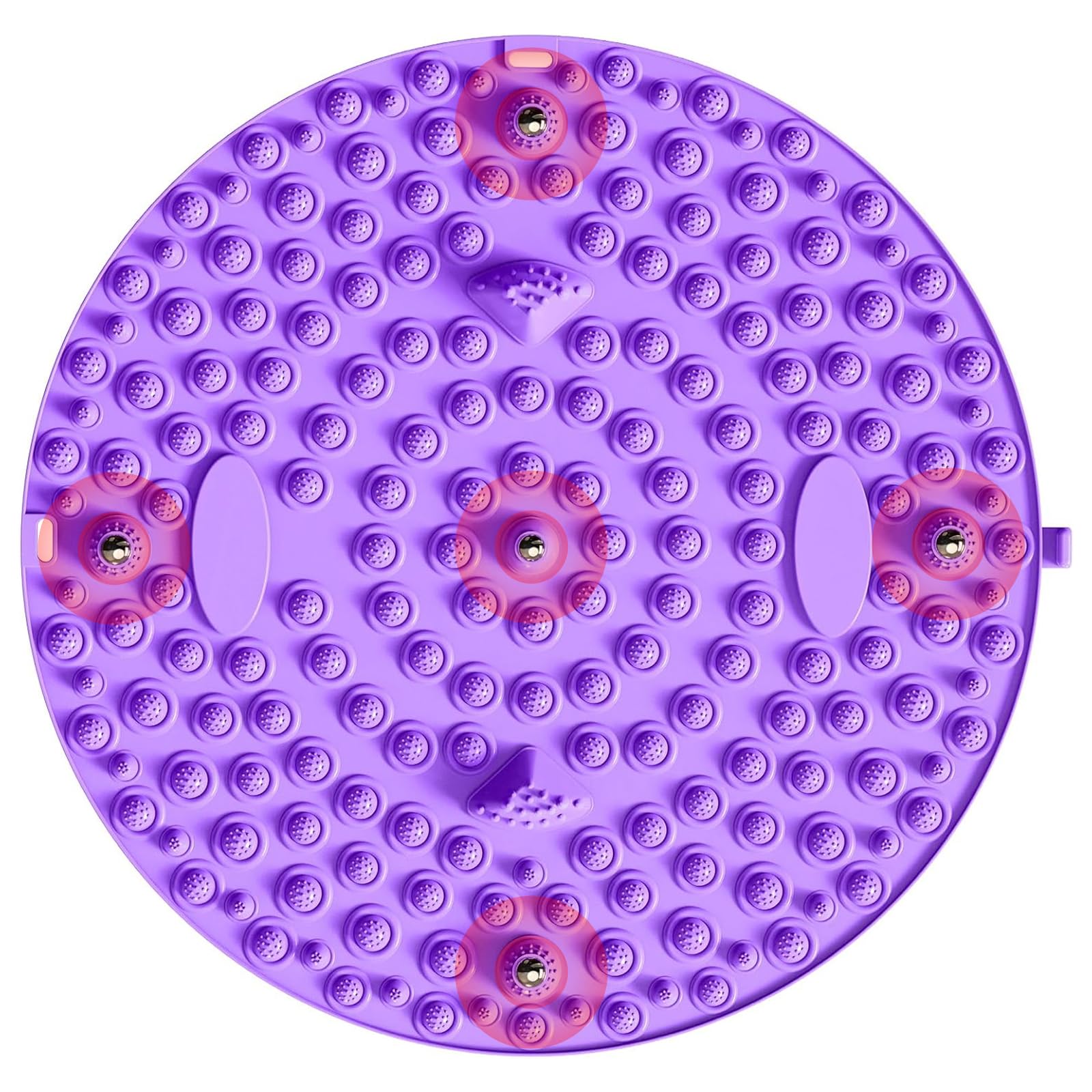 

Popular Foot Reflexology Shiatsu 37cm Round Ergonomic Shiatsu Pad for Exercise and Easy to for Home Use Mat, Board, Massage, Foldable, Clean, (Blue) фиолетовый