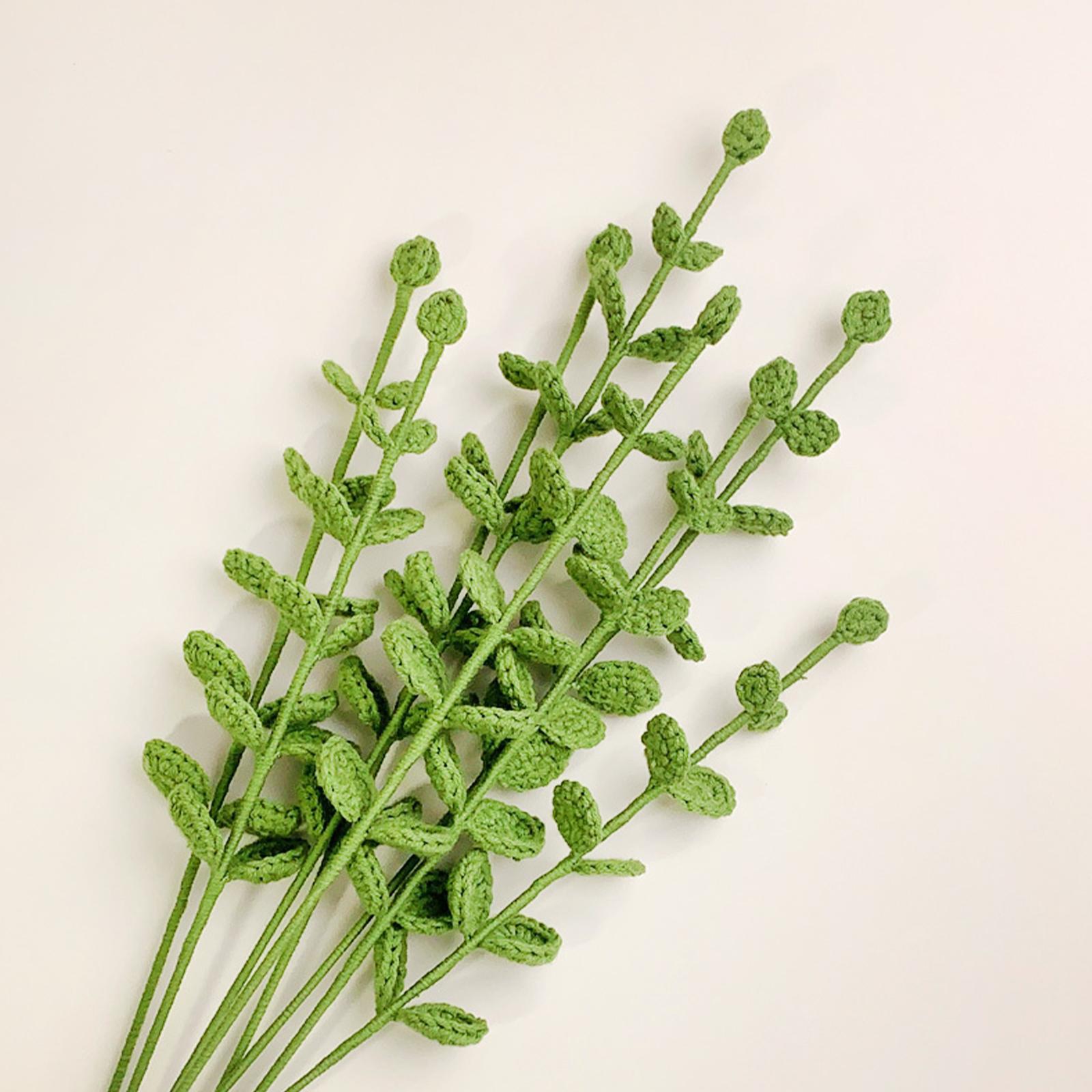 

Hand Knitted Bouquet Of Simulated Crochet Wool Fake Flowers Small Daisies Type 1