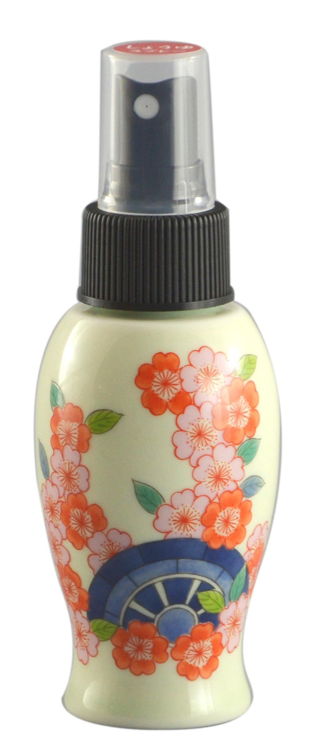 

Toyo Ceramics Arita Ware Soy Sauce Spray Bottle with Flower Cart