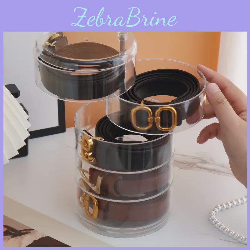 Jewelry Rotating Belt Multilayer Storage Box For Women