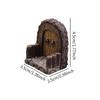 Miniature Garden Door Lawn Ornament Fairy Door for Home Living Room Backyard