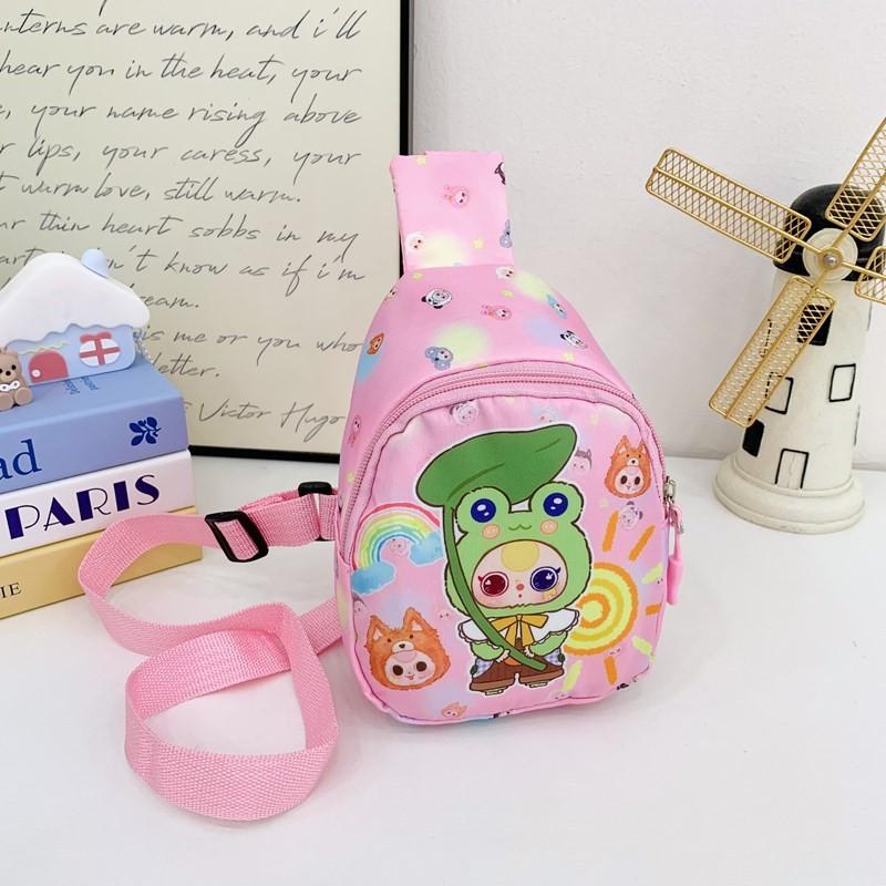 Toddler Baby Three Cartoon Crossbody Bag Pattern Breathable Fabric Outings Daily