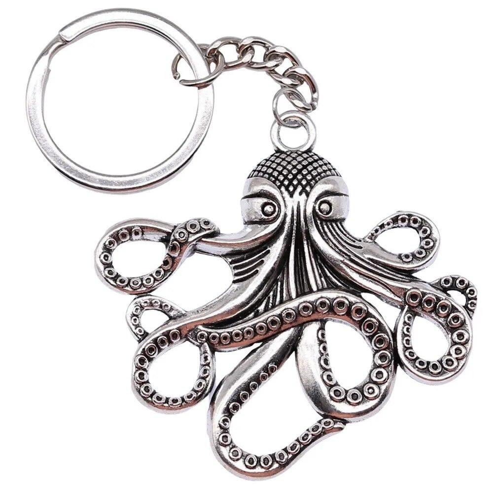 

Морской конек, осьминог, русалка, брелки для ногтей, подвески, ювелирные изделия ручной работы, размер кольца 28 мм A02-1pcs-59x57mm