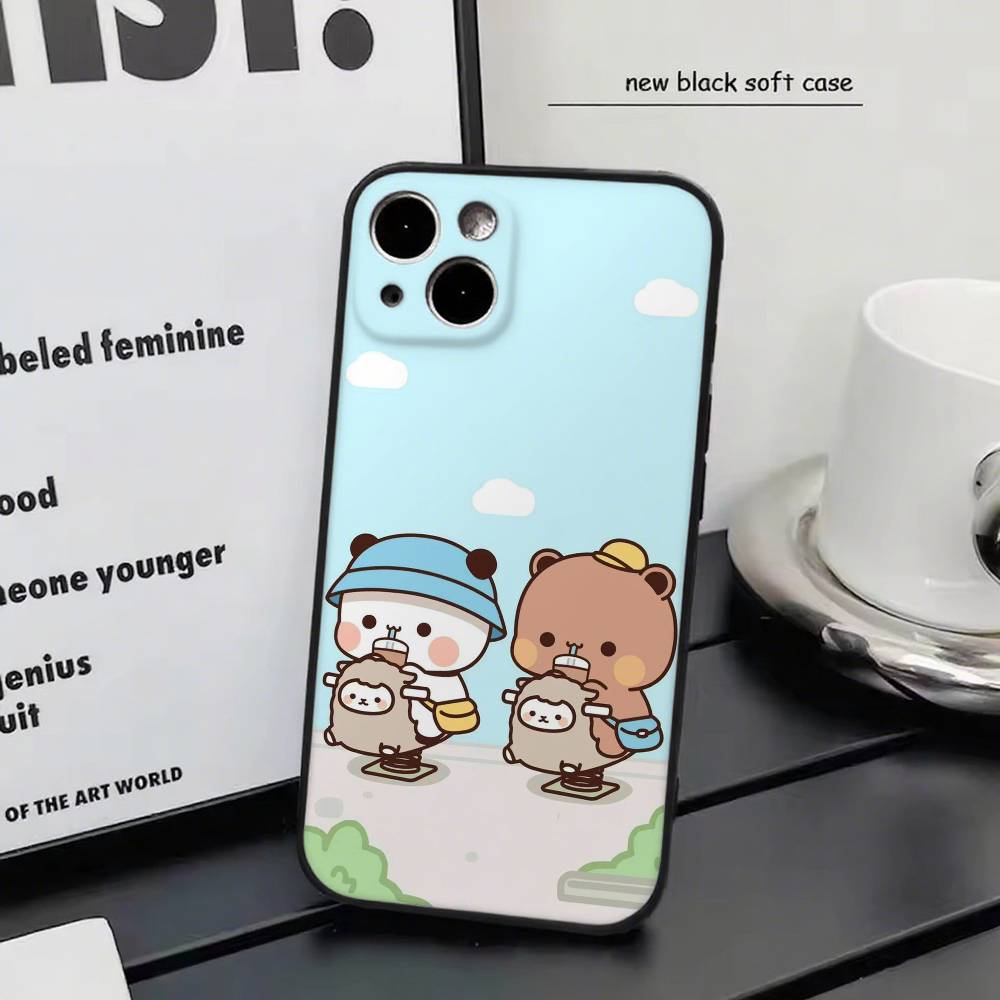 Hot BuBu DuDu Couple Cartoon Phone Case Silicone Soft For IPhone 17 Air 16 15 14 13 12 11 Plus Pro Max Plus