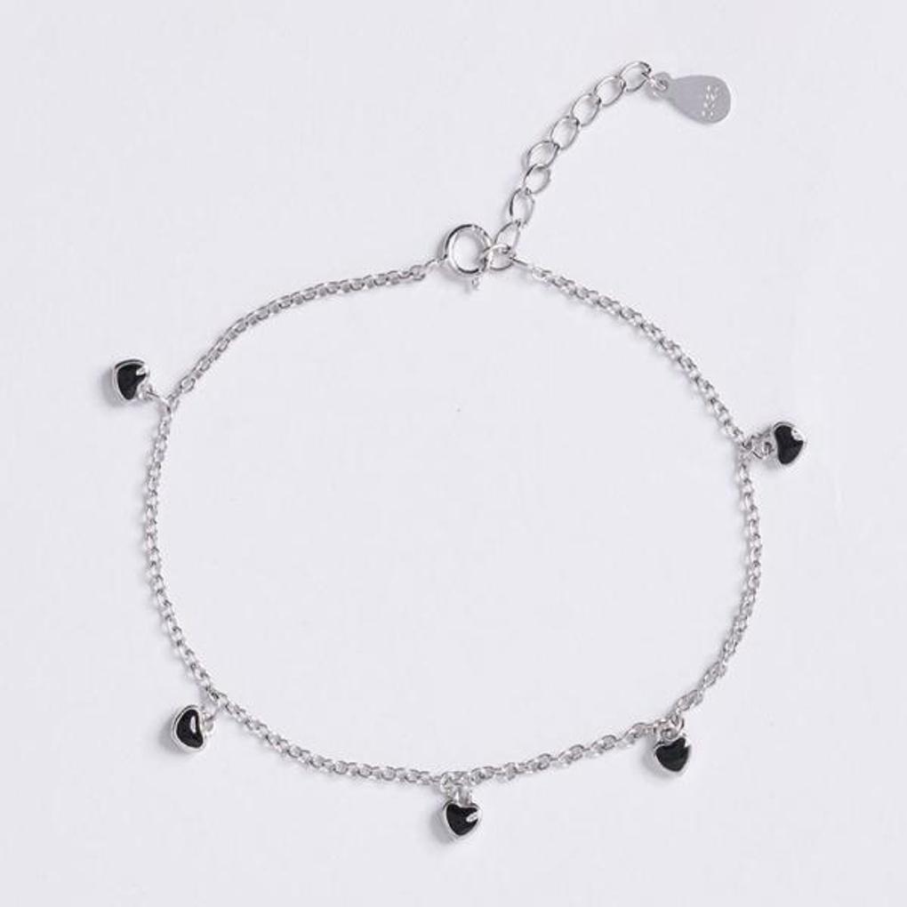Colorful Black Heart Bracelet OTB122509EWB