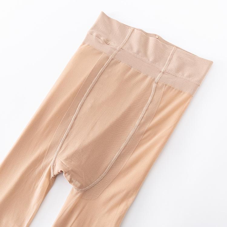 Adjustable T-Crotch Nude Leggings - Soft, Velvet Lined, Autumn/Winter Pantyhose to Prevent Snags
