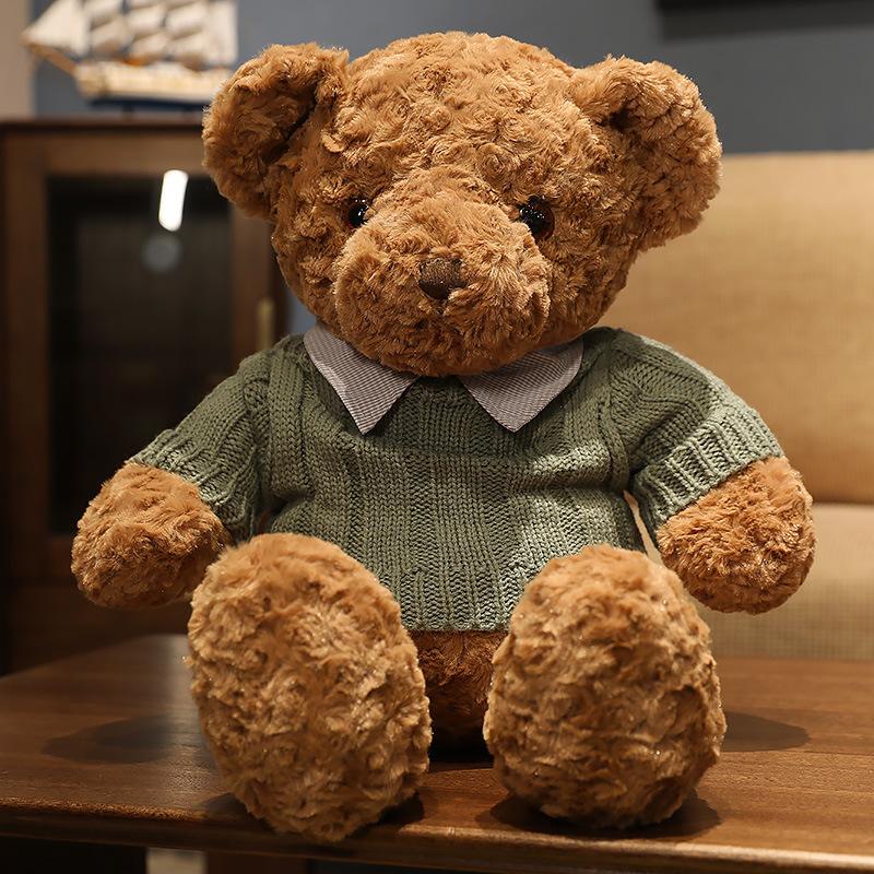 Hug Baby Teddy Bear Plush Toy Shirt Sweater Bear Doll Violent Bear Doll Big Bear Hug Pillow