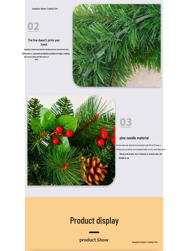 2.7m Christmas Garland for Decoration - Tree, Wreath, Wall, Door Hanging, Hotel, Shopping Mall Display