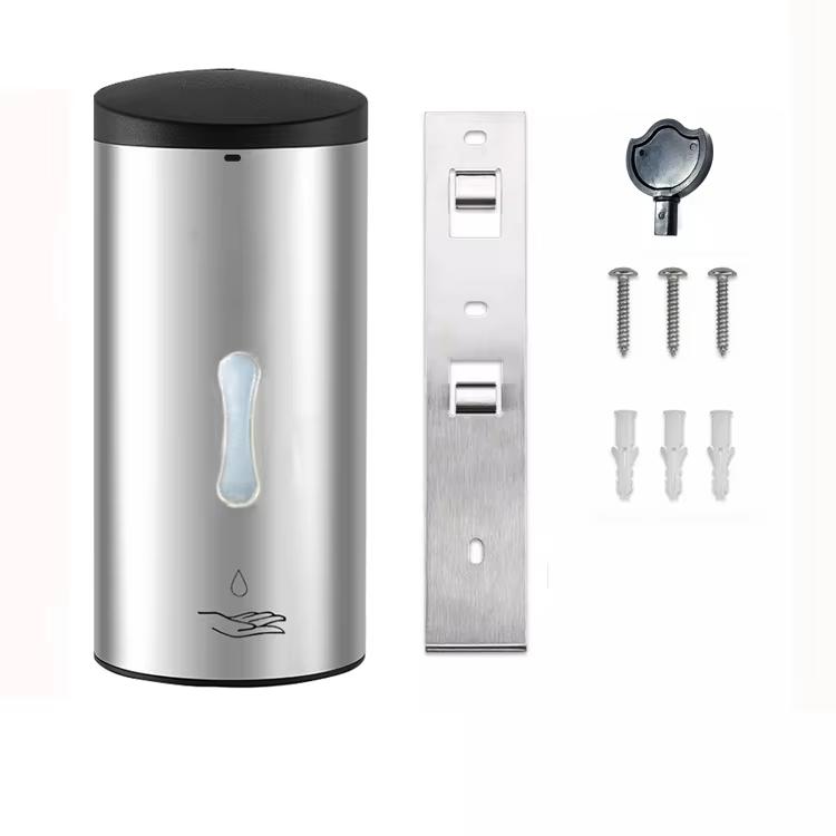 HLK Wall-Mounted Automatic Foam Soap Dispenser Machine Stainless Steel for Hotel Bathrooms-Manufacturer Supply