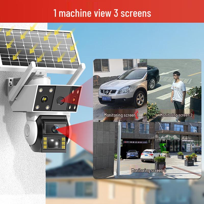AnYe 4G Solar Outdoor PTZ Security Camera with Lifetime Data (CN version)