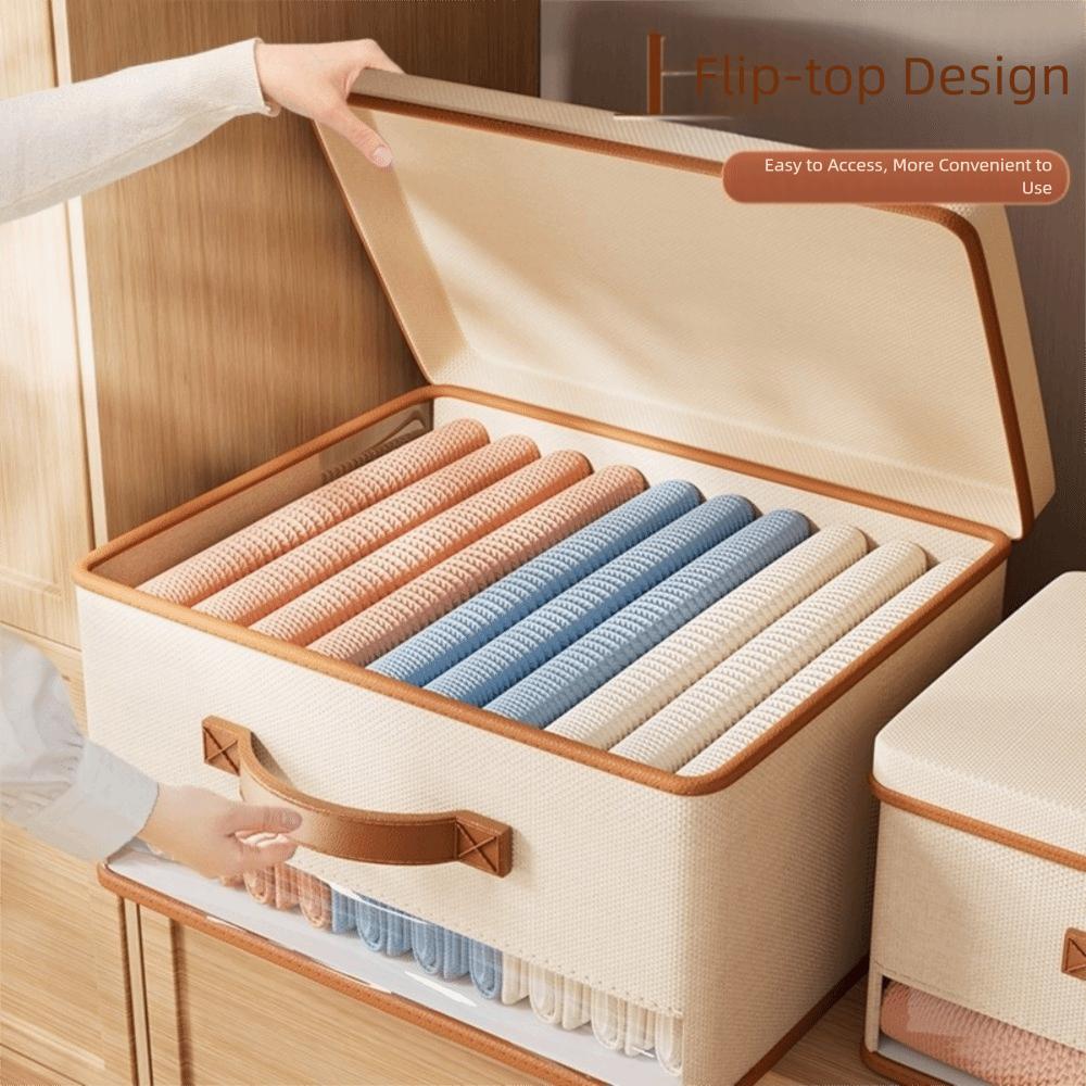 Dustproof Storage Box Large Capacity Finishing Box New Foldable Drawer  Wardrobe
