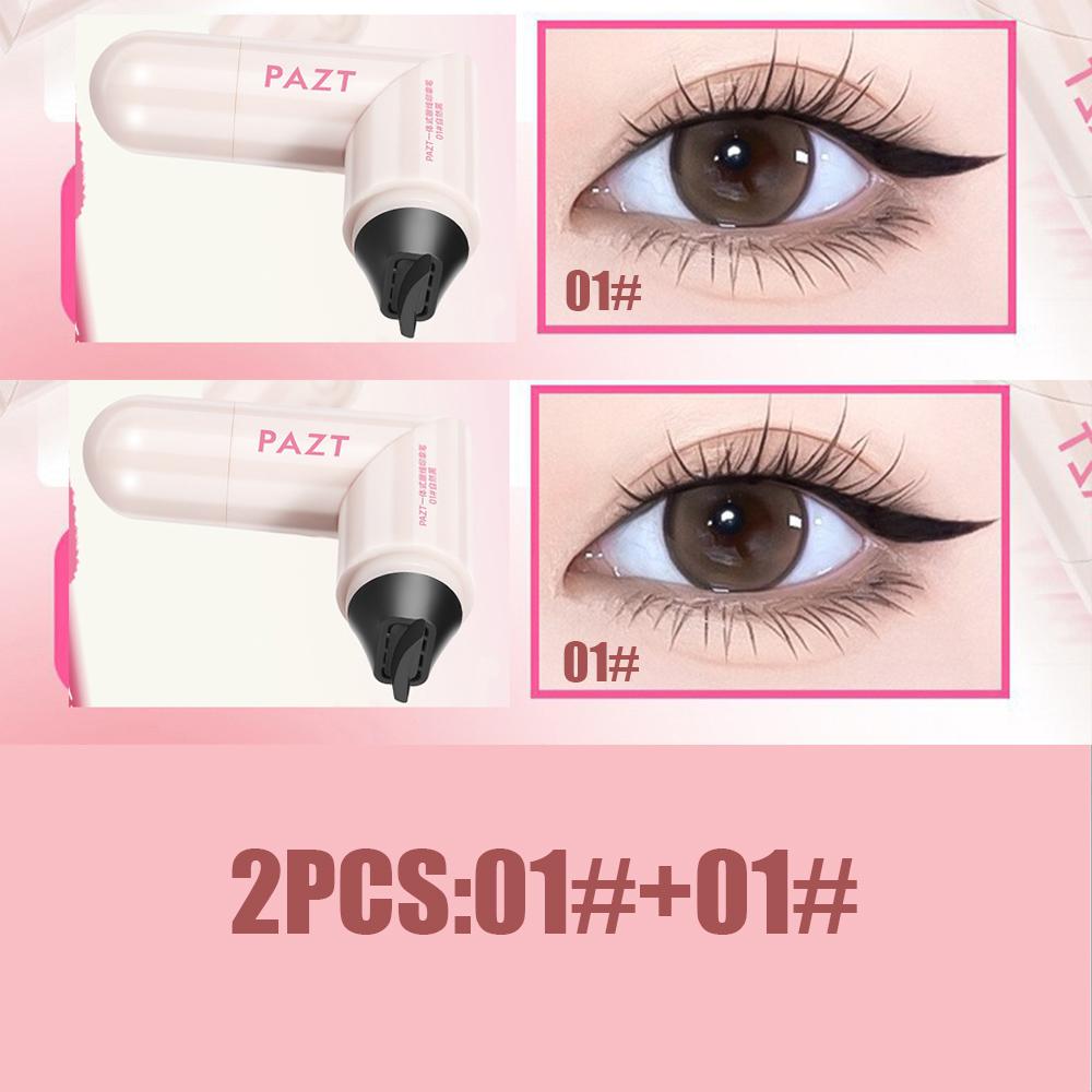 Rotating Double-head Eyeliner Stamp Pen Natural Long-lasting Quick-drying Waterproof One-stamp Eyeliner For Beginners