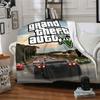 1pc Grand Theft Auto Soft Flannel Blanket with Designer Print A Cozy Blanket for All Seasons, Perfect for the Couch, Bed, Office