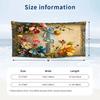 Floral Garden Theme Beach Towel Personalized Custom Name & Text Soft Quick Dry Beach Towel for Swimming Travel