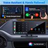 Pionray 7/10 Inches Android Auto Universal Portable CarPlay for Car Screen Car Radio Video Wireless Carplay Screen for Apple