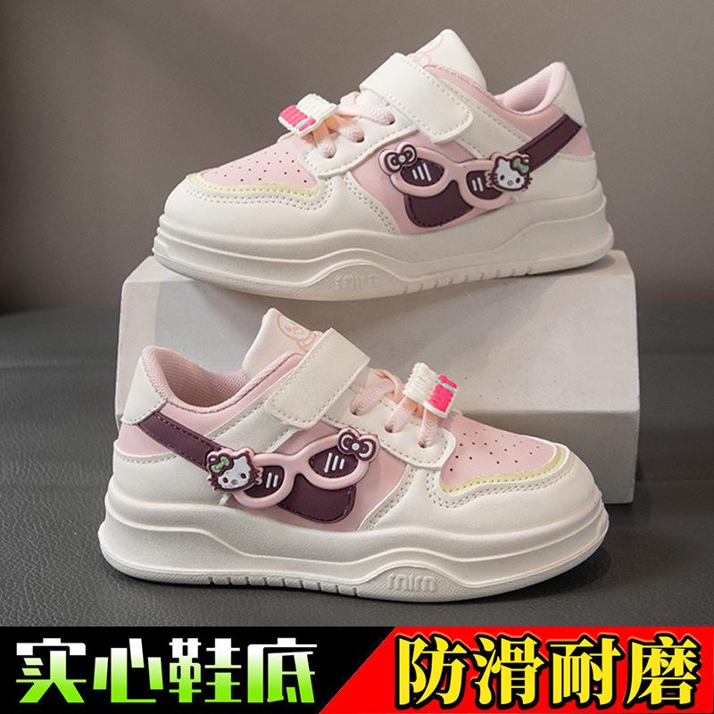 Girls Board Shoes Low-top Children's Sports Shoes Autumn Casual Classmates Cute Soft-soled Running Shoes