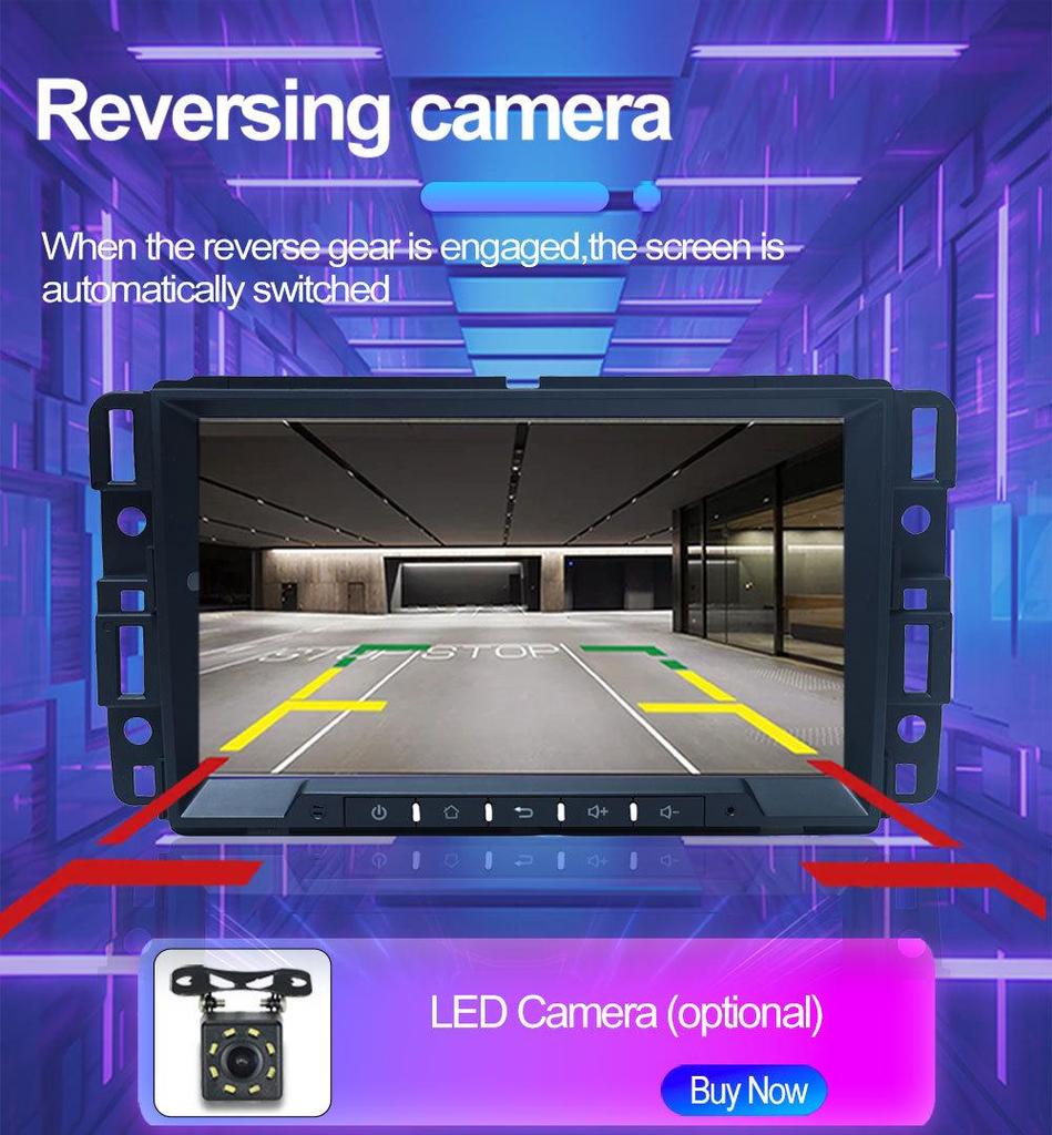 Chevrolet GMC In-Car Navigation Android GPS HD Reverse Camera & CarPlay Player