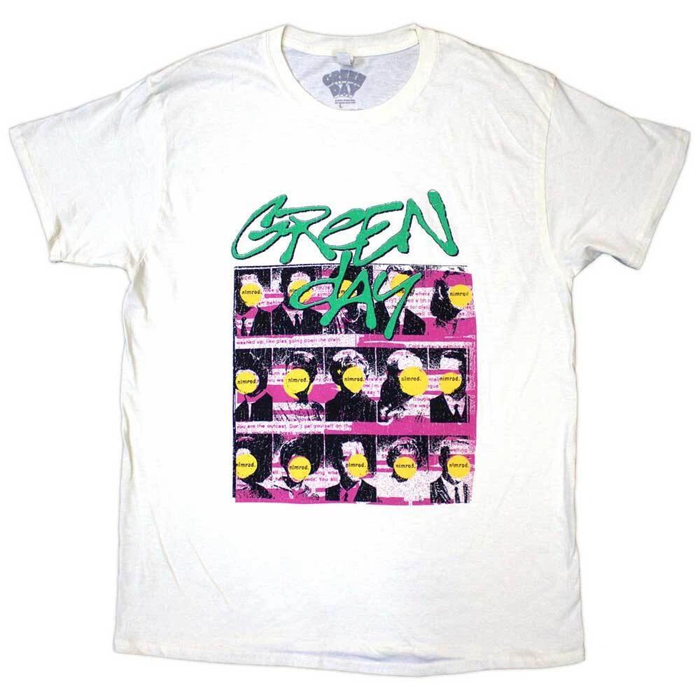 Green Day Unisex T-Shirt: Nimrod Mugshots (X-Large) 2XL