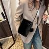 Furry Crossbody Phone Bag Women's Autumn Winter New Style Plush Shoulder Bag Soft Mobile Phone Square Pouch Female