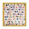 Suhang silk scarf cartoon cat cute versatile 71 simulated silk scarf atmosphere summer square scarf scarf