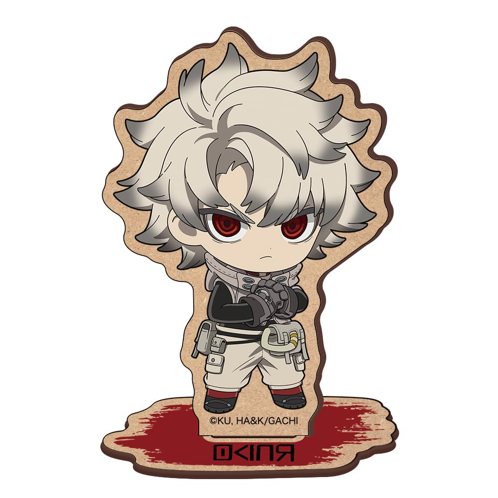 TV Anime Gachi Ata Rudo Wooden Character Stand Mini Character