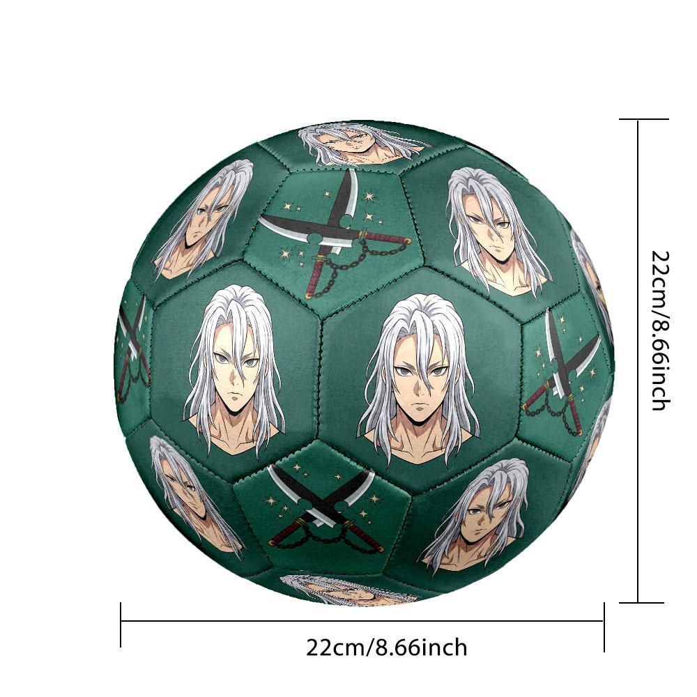 1pc Demon Slayer Kimetsu no Yaiba Soccer Ball Size 5 Indoor Soccer Ball Fashion Colorful Backyard Game - Great For Sports Fans Gift HE17