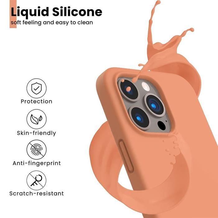 Coque - E.F.CONNECTION - iPhone 14 Pro - Souple - Orange - Ultra Slim