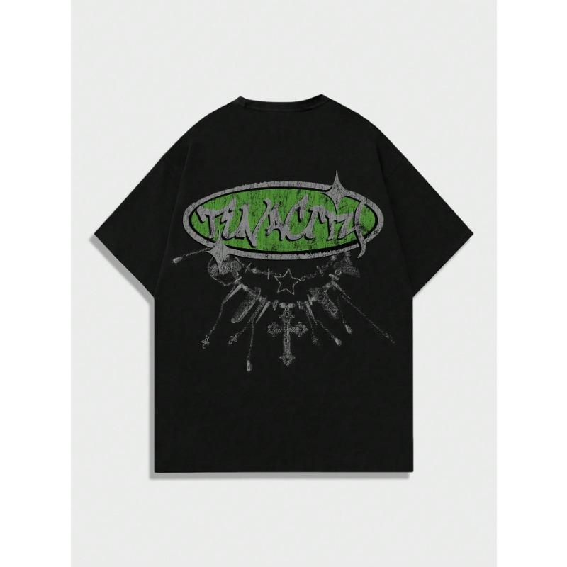 Rapper Hip-hop T-shirt Men Women Hip-hop Short-sleeved T-shirt Cotton T-shirt Street