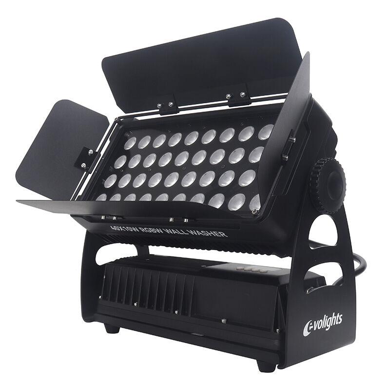 Evolights 40X10W Rgbw Wall Washer Oświetlacz Zewnętrzny Ip65 Dekoracja Światłem Skrzydełka Kadrujące