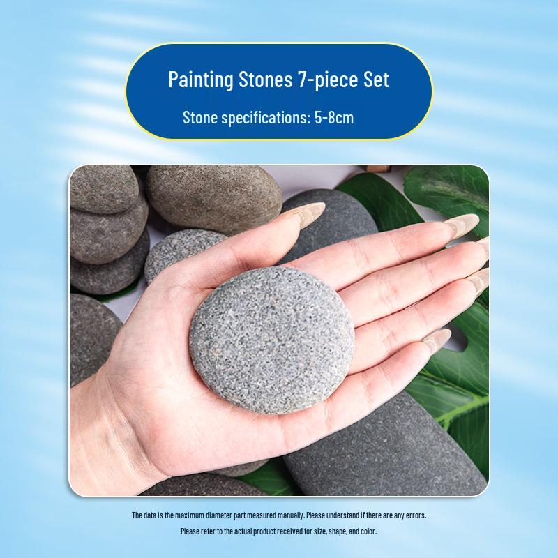 Hand-Painted Pebble Set for Kids - DIY Art & Craft Kit