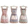 Oil-proof Princess Skirt Apron with Pockets Woman Apron Cooking Accessories Cotton Apron  Kitchen