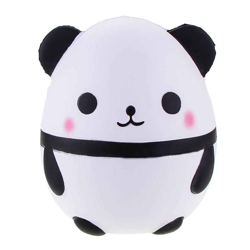 Jumbo Cute Panda Bear Egg Squishy Slow Rising Squeeze Toys Soft Stretchy Scented Stress Relief Fidget Toy Popit Xmas Decor Gifts
